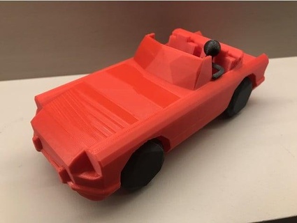 mgb Cabrio Lowpoly chavant fou 3d 3d print model - Mito3D