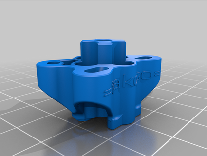 adaptateur montage 39 allonger hotend lgx lite troodon ptfe tube 3d print model - Mito3D