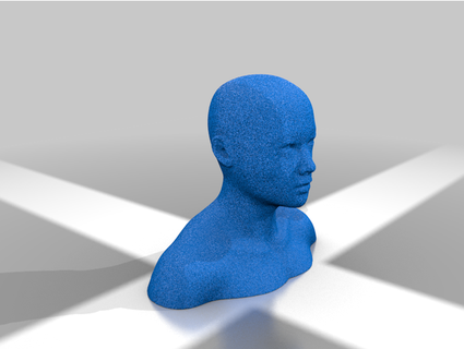 full mannequin head shoulders shaipink 3d print model - Mito3D