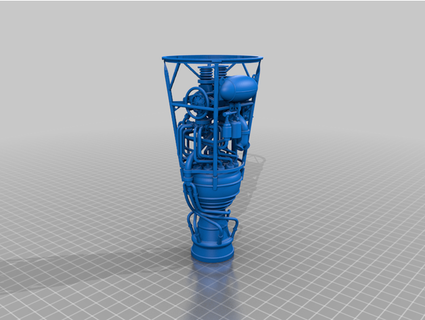 2 escala modelo cohete motor v hellboy115 3d print model - Mito3D