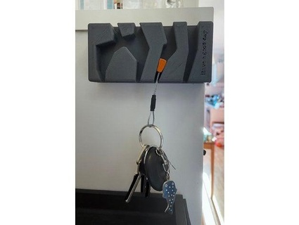 climbing nut style key holder & ugly falconlmf 3d print model - Mito3D