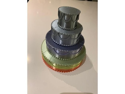 wedding cake one piece catokex 3d print model - Mito3D