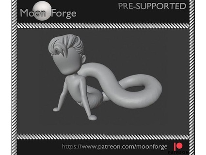 Chibi zengin yılan ay ocağı 3d print model - Mito3D
