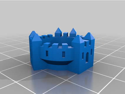 catan city wall - round cities eutopianguard 3d print model - Mito3D