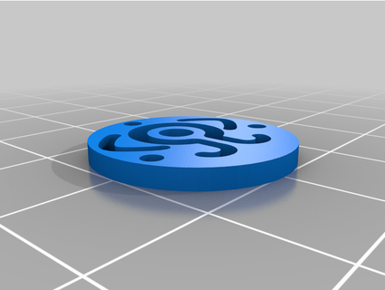 tachibana laboratories logo keychain dtrey 3d print model - Mito3D