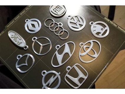 carro logotipo chaveiros vw audi vau honda opel Toyota mercedes decreto koda renault Mazda Hyundai Tesla petroco 3d print model - Mito3D