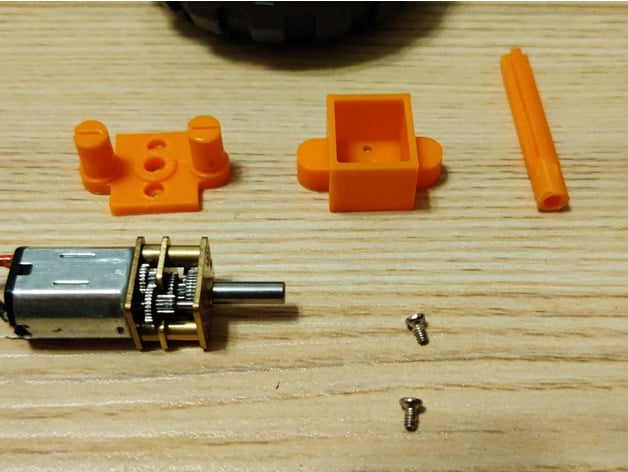 dual pin n20 motor mount - lego compatible awssa 3D print model - Mito3D