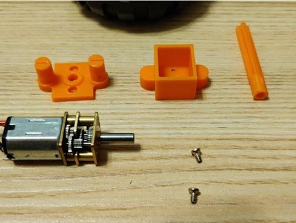 dual pin n20 motor mount - lego compatible awssa 3d print model - Mito3D
