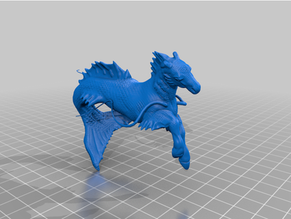 kelpie hipocampo breezy15 3d print model - Mito3D