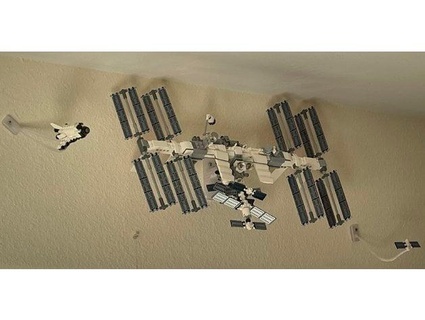 lego Iss petit vaisseau spatial montures trisquel 3d print model - Mito3D