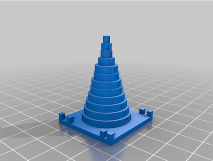o-ring measuring cone nunu57  3d print model - Mito3D
