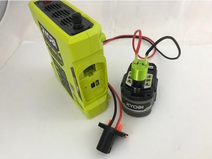 Ryobi 18v bateria adaptador cabo respiração 3d print model - Mito3D