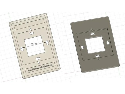 Philips Farbton Dimmer v2 Adapter Licht Schalter z3alt 3d print model - Mito3D
