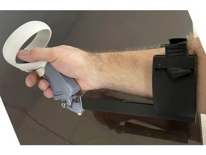 quest2 forearm brace gard7 3d print model - Mito3D