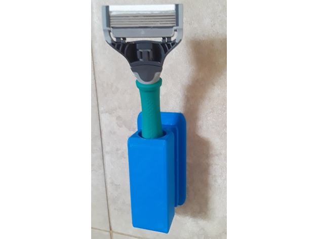 razor toothbrush holder mrspiffy 3D print model - Mito3D