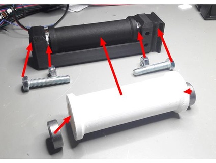 generisch Filament Spule Halter Unterstützung seltsamer Konstruktor 3d print model - Mito3D