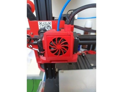satsana dual fan per anet et4 acerissimo 3d print model - Mito3D