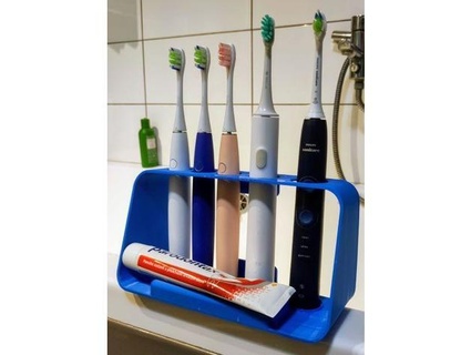 família escova dente prateleira eben80 3d print model - Mito3D