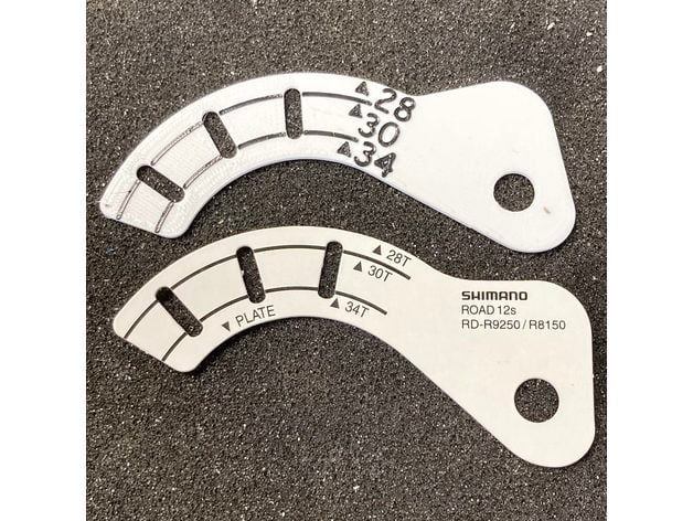 Shimano route 12 vitesse ajustement jauge cmh 3D print model - Mito3D