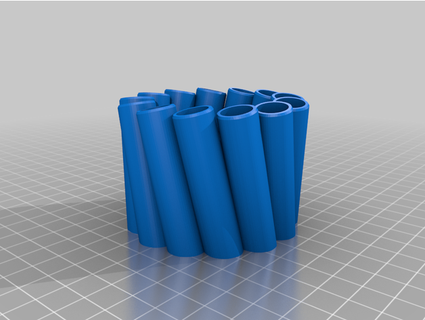 spiral pencil holder - customizable kesor 3d print model - Mito3D