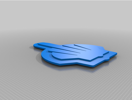 elevado medio dedo cáscara hsk tr 06 3d print model - Mito3D
