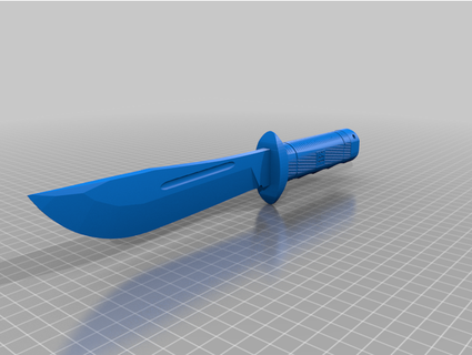 sog creed fixed blade knife hexahedron srt 3d print model - Mito3D