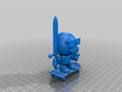 Bigote hombre engranajes giratorios 3d print model - Mito3D