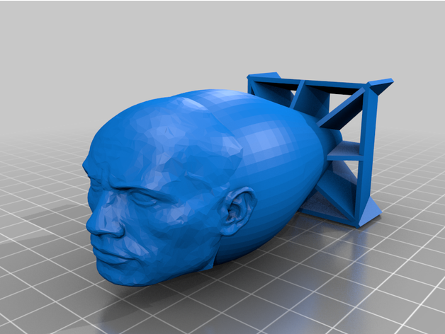 dwayne nuclear bomb johnson dumpingdonuts 3D print model - Mito3D