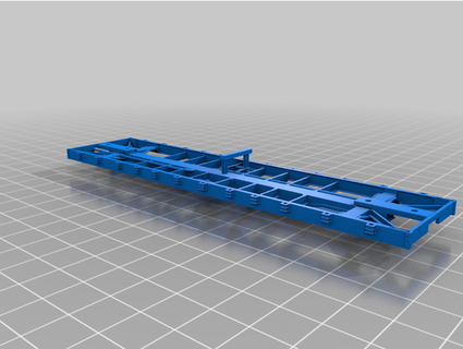 flatcar ho scale virginian railway f-6 pulpwood rack seadevil91  3d print model - Mito3D