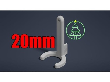 20mm pvc ppc pixel tuyau agrafe verrouillage épingle espaceur outil phénix 3d print model - Mito3D