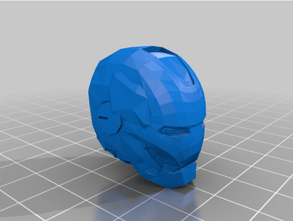 hierro hombre cabeza zen 3d print model - Mito3D
