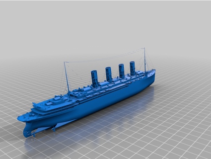 rms Lusitanie delta gamma 3d print model - Mito3D