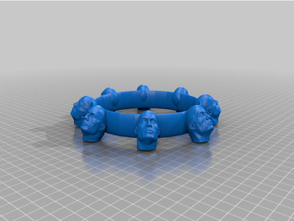 rock anillo v2 mango 3d print model - Mito3D