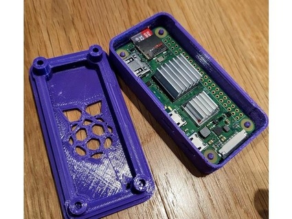 frambuesa pi cero 2 caso funda chasquido ajuste hardware físico 3d print model - Mito3D