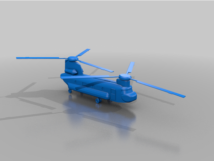 ch 47 Chinook Ulaşım helikopter blackwin62 3d print model - Mito3D