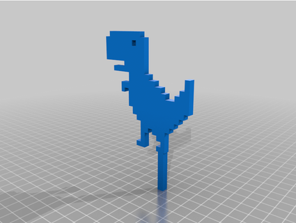 t rex koşucu Boi kaktüs bitkiler pogger 3d print model - Mito3D