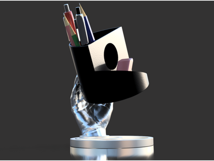 penna In piedi 3d stampato uccello marino 3d print model - Mito3D