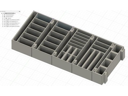 modular lipo batería almacenamiento caja wechda 3d print model - Mito3D