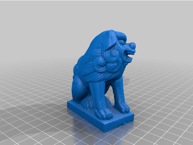 komainu Statue ta Hinweis 3D print model - Mito3D