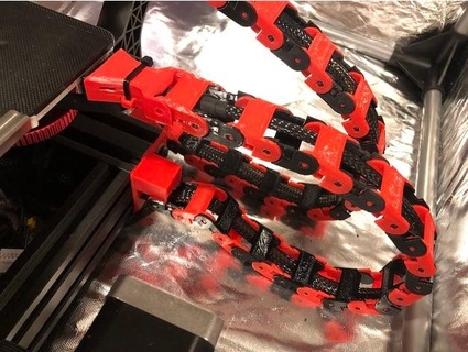 Ender 3 max Rückseite Achse Kabel Kette montieren mrrstrat 3d print model - Mito3D