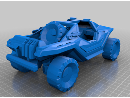 halo assault warthog keychain thoroughlydesigned 3d print model - Mito3D