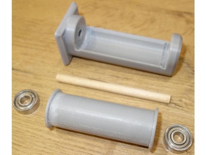 best filament holder wide rolls eg verbatim - ball bearings jochen222 3d print model - Mito3D