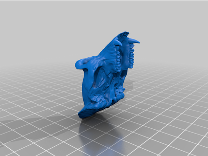 gorila crânio Pavmike 3d print model - Mito3D
