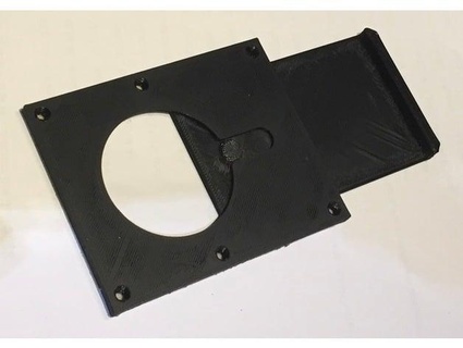 blastgate plat vanne guillotine flach basteley 3d print model - Mito3D