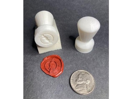 wax seal stamp - flash tonyp825 3d print model - Mito3D