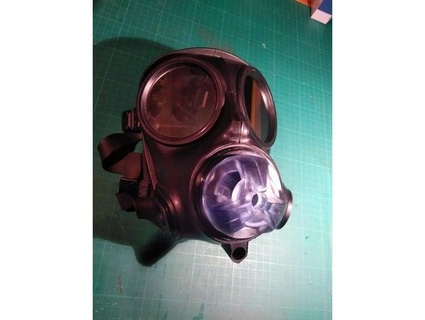 s10 Gas Maske Fleisch Licht Adapter Skaug 3d print model - Mito3D
