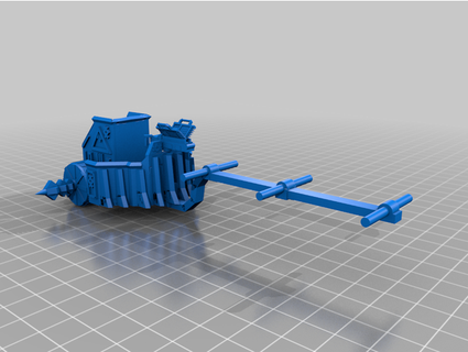 iron dwarves chariot dukerises 3d print model - Mito3D