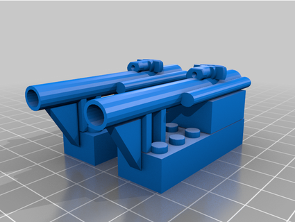 legooo gunship cannon turdydadd 3d print model - Mito3D