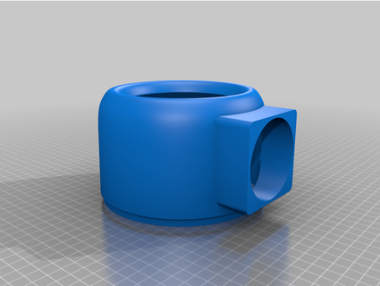 bladeless desk fan improved base nk maker 3d print model - Mito3D