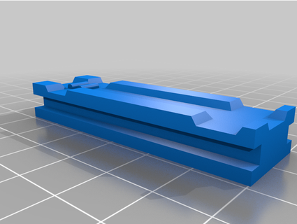 nerf rail without screw holes nerfshotguns2975 3d print model - Mito3D